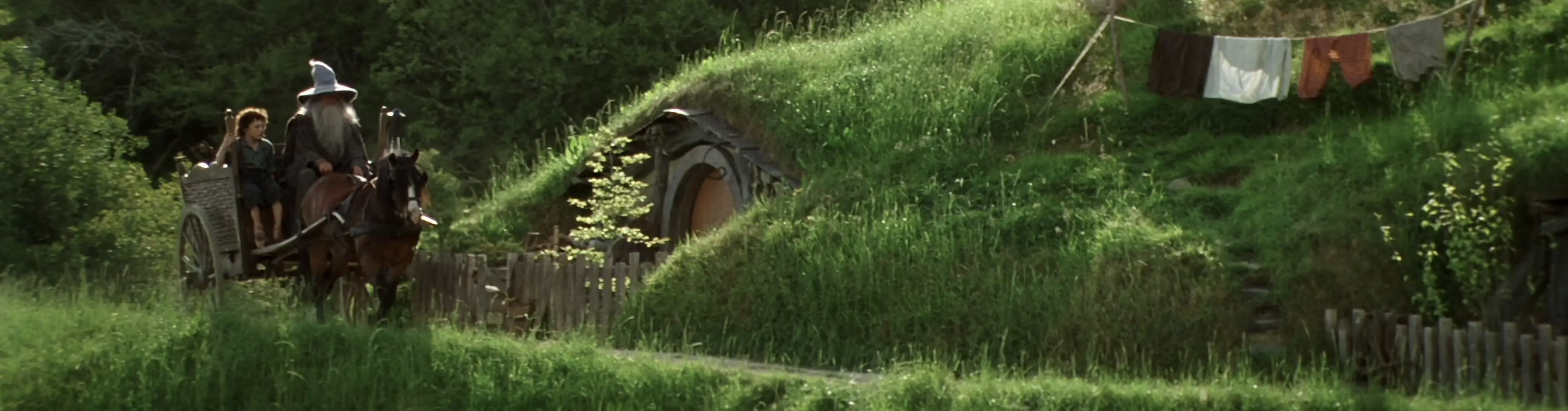 Frodo and Gandalf En Route