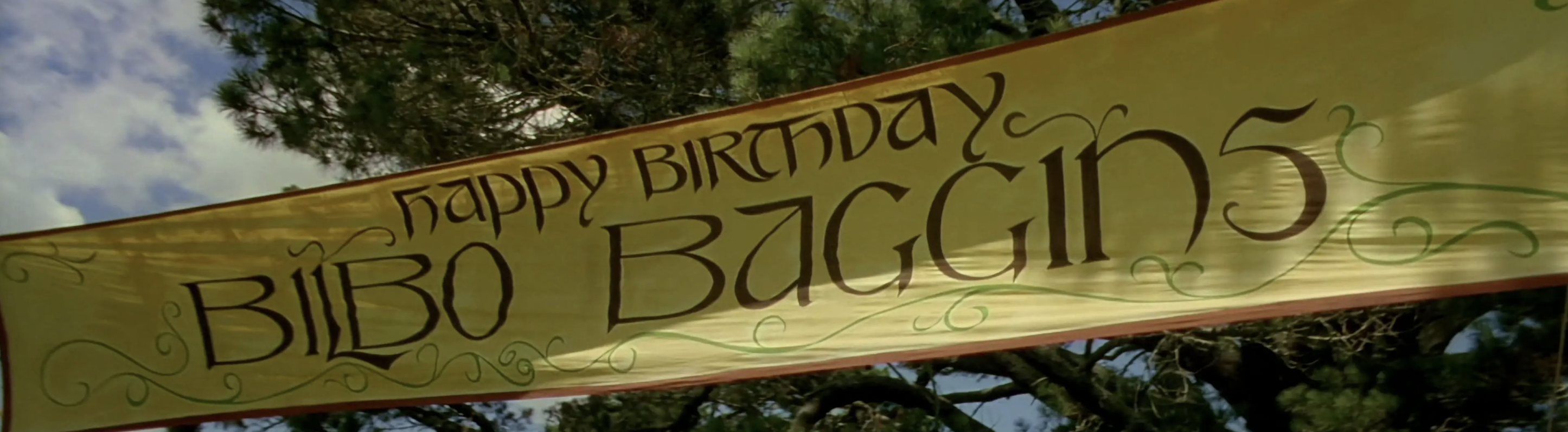 Bilbo Baggins Birthday Banner